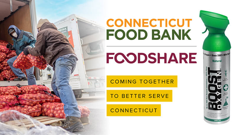 Connecticut Food Bank and Boost Oxygen